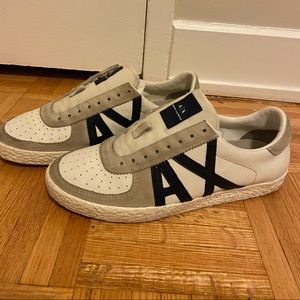 Size 9 Armani Exchange Suede and Nylon Sneaker